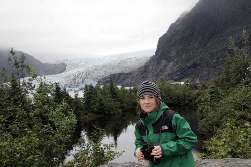 Zac at the Mendenhall Glacier