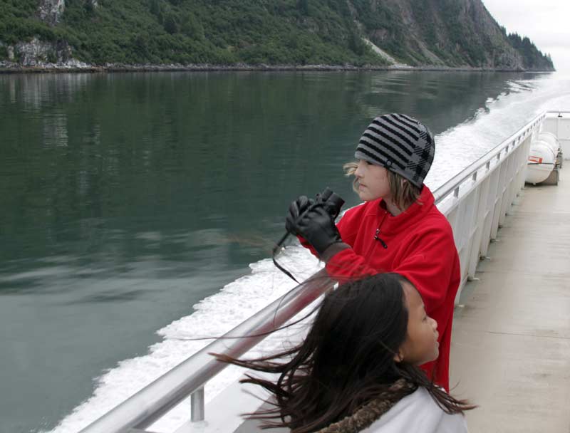 Zac & Maya on the Glacier Bay boat tour