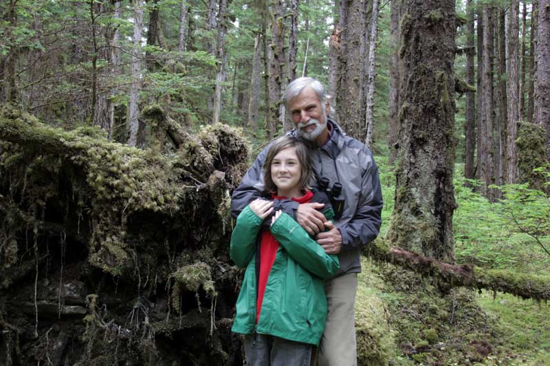 Zac & Grandpa in the rainforest