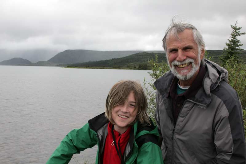 Zac and Grandpa at Wonder Lake