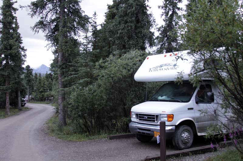 Our rented RV in the Denali campground
