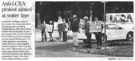 Statesman picture of demonstration