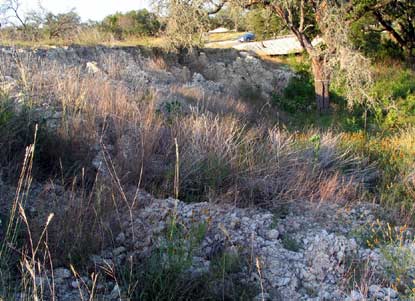 Crumbling dam.