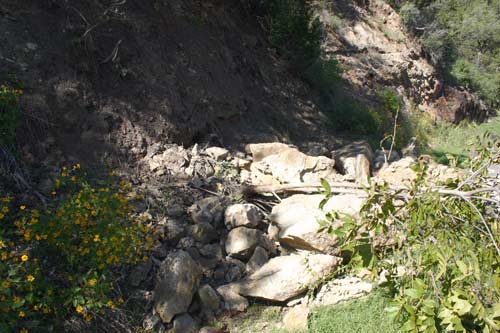 Westcave cliff edge falls