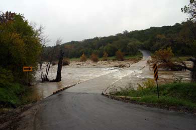 Hammett's Crossing flooded 11-21-09