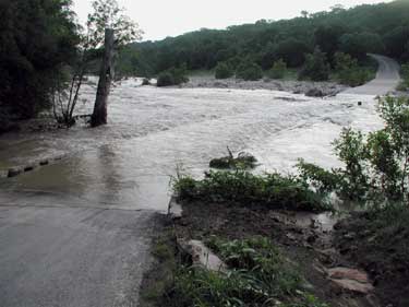 Hammett's Crossing flooded 6-23-04